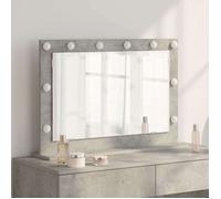 vidaXL Miroir de beauté Gris béton Verre 80 x 55 x 18 cm Miroir