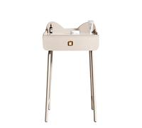 Coiffeuses de Chambre Coiffeuse en ardoise Coiffeuse de chambre à coucher Coiffeuse peu encombrante avec poignée en métal for tiroir, Miroir d'éclairage à écran tactile, Coiffeuse de Vanité de Maquill