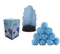 COIL Aqualoon Filter Balles filtrantes pour piscine, filtre de rechange pour piscine de 25/50 kg de sable filtrant et de sable de quartz, balles filtrantes pour systèmes de filtration à sable, balle