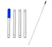 COIL Barre télescopique en aluminium pour nettoyage de piscine - Réglable - Pour épuisette - Brosse - Résistant aux intempéries et stable