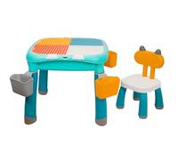 Coil Groupe de Sièges et Table pour Enfants, Chaise, Meubles 2 en 1 - Blocs ou Dessin, Matériau : PP+ABS