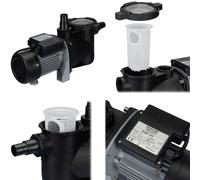 COIL Pompe de filtration de piscine, Pompe de filtration de piscine, Pompe de circulation, Pompe auto-amorçante, Raccord : 32/38 mm, Efficacité : 12000 l/h, Puissance : 600 W