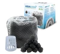 COIL Pool Blue Lot de 20 balles filtrantes pour Piscine - Filtre à Eau écologique réutilisable - Compatible avec Les filtres de Type VI et Type S1 - Réduit Les bactéries - 40 g (Noir)