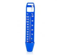 COIL Thermomètre de piscine flottant 24 cm - Thermomètre de piscine avec cuillère - Thermomètre analogique de température de l'eau pour piscine, bassin et spa - Avec cordon - Affichage °C/°F