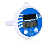 COIL Thermomètre de piscine numérique étanche avec écran LCD - Thermomètre flottant sans fil pour piscine, spa, aquarium et baignoire - Bleu