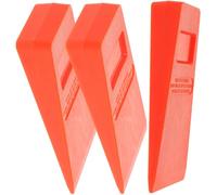 Coin D’abattage de Rechange Orange en Plastique 3 Pièces | Cale de Débardage, Empêche L’arbre de Tomber en Arrière, Ne Se Déforme Pas Facilement