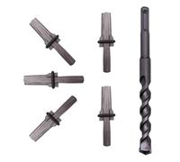 Coin Pour Fendre Le Bois Cales de fendage roche 5 + 1 pièces et rotatives | Cale de séparation de pierre de foret à marteau et cales de plumes(6PCS 16mm)