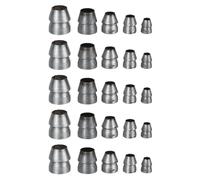 Coin Rond en Fer pour Marteau, Lot de 25 Pièces, Serrage | Accessoire Compact et Portable, Forme Ronde Argentée, Usage Multi-Fonctionnel pour Réparation D’Outil