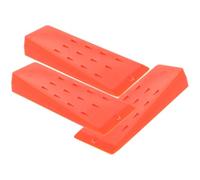 Coins 3 Pièces de Bûcheronnage en Plastique Orange