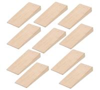 Coins de Manche de Hache en Bois, Lot de 10, pour Réparation | Renfort et Stabilisation du Manche, Installation Pratique, Usage sur Hache et Outils Agricoles, Beige