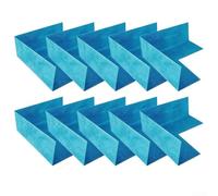 Coins d'Étanchéité Douche PE 14cm Lot de 4 Anti-Fuite(10pc Inside) | Polyéthylène pour haute densité, double face flanelle, adhérence mortier pour forte, anti-fuite , lot de 4