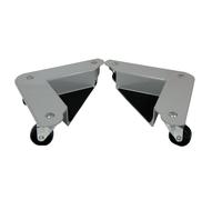 Coins roulants en acier, gris, pour une charge de 4 x 150 kg maximum - Lot de 4