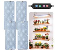 COKOLILA Grow Light et Croissance 40W,Lampe Horticole Spectre Complet + UV, | Lumière de croissance LED avec Minuterie 4/8/12H & Daisy-Chain, 1536 LEDs pour Plantes d'Intérieur, Terrarium, 4 Pack