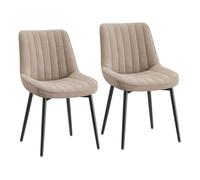 COLAMY Chaise - Lot de 2 chaises design : élégance, confort et qualité pour sublimer votre salle à manger-kaki