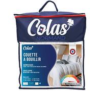 COLAS NORMAND - Couette Lavable à 95°C - Chaude - 260cmx240cm - Longue durée - Microfibre - Doux Soyeux et Confortable - Fabrication française - Blanc