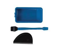 Colcolo 3 Pièces Pinceau à Précis Pratique, Spatule Crantée pr, Ergonomique, til, Bricoleurs, Bleu