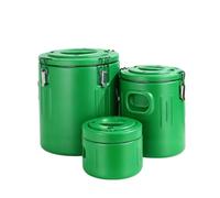 Colcolo 3 Pièces Seau Isotherme Récipient Thermique Conteneur Alimentaire Bidon Hermétique avec Doublure INOX et Couvercle à Verrou Poignées Latérales Adapté