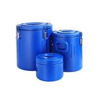 Colcolo 3 Pièces Seau Isotherme Récipient Thermique Conteneur Alimentaire Bidon Hermétique avec Doublure INOX et Couvercle à Verrou Poignées Latérales Adapté