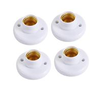 Colcolo 4 pièces E27 Douilles de Lampe, Bases de Porte-Ampoule, E27 Douille de lumière Mur plafonds Montage vis Base LED Ampoule pour Cuisine, Bureau