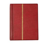 Colcolo Album de Timbres Double Face 10 Feuilles (20) Collecte de Timbres de Protection Type Intercalaire Collecteur D'albums de Timbres, Rouge