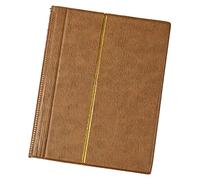 Colcolo Album de Timbres Double Face 10 Feuilles (20) Collecte de Timbres de Protection Type Intercalaire Collecteur D'albums de Timbres, Brun