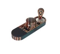 Colcolo Base Support Tasse Organisateur Espresso Station de Tassage Socle Tamper Compatibilité 51/53/58mm Rangement des Distributeurs et Porte-filtres Convient aux Ateliers Café Maison