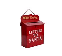Colcolo Boîte aux Lettres Murale Noël Boîte aux Lettres Murale Boîte Postale Boîte Décorative Boîte à Courrier en Métal Robuste pour Décor Saisonnier avec