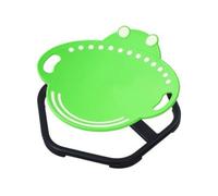 Colcolo Chaise Pivotante pr Enfant Confortable | Structure Métallique Solide, Siège Rotatif Poignées, Fluide, Fauteuil Assise Mlée, pr lle Jeux, Vert