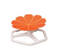 Colcolo Children Balance Chaise Sensorielle Enfant Tabouret Pivotant Siège Rotatif Appui Stable Texture Antidérapante Surface Fleur Exercice Équilibre, Orange