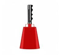 Colcolo Cloche de Sport à Main Cloche Sonnette Grelot Clochette Ergonomique Antidérapante Instrument de Percussion Portable Adaptée aux Ouverts Gymnases Fêtes Familiales Kermesses, Rouge, Simple