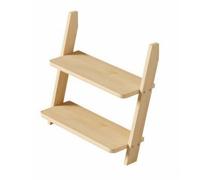 Colcolo Étagère Échelle en Bois Peu Encombrante | Verticale, Stable, Meuble Rangement, pr Chambre, 2-Niveaux