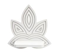Colcolo Étagère murale, présentoir, support multifonctionnel, étagère flottante en bois, élégante et créative, décoration intérieure pour salle bain, Blanc
