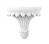 Colcolo Étagère Style Baroque Élégant Décorative, Étagère en Résine, Raffiné, Console Murale Crochs Arrière, pr Entrée, B