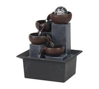 Colcolo Fontaine de Table d'intérieur avec intégrée, idéale pour décorer Un Bureau, Une Maison ou Un Salon. Accessoires Lumineux Inclus.