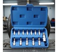 Colcolo Hexagon Socket Assembly Coffret Embouts Douille Clé Jeu Embouts Étoile à Six avec Corps Moleté Acier Carbone Boîtier Organisé à, style to 2