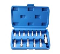 Colcolo Hexagon Socket Assembly Coffret Embouts Douille Clé Jeu Embouts Étoile à Six avec Corps Moleté Acier Carbone Boîtier Organisé à, style to 1
