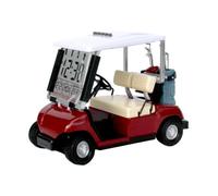 Colcolo Horloge en Forme Voiture Golf Décoratif Horloge Numérique Affichage la Température Ajustable Décoration pr lle D'étude, Rouge