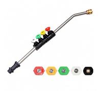 Colcolo Lance Rallonge pour Ntoyeur Haute Pression Buse Interchangeable Poignée Résistante à la Rouille pour Lavage Véhicule Ntoyage Surface Extérieure, 38CM