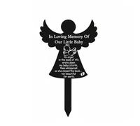 Colcolo Memorial Marker Plaque Funéraire Piquet Commémoratif Signet Jardin Tombeau en Acrylique pour Extérieur Robuste Contre Gel Expression de Deuil, 13
