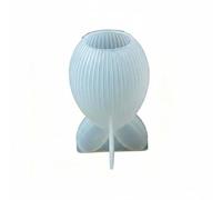 Colcolo Moule à en Silicone Résistant pour Couler la Cire Fondue et Du Plâtre pour Créations Uniques Pâques et Décorations Saison, Lapin Œuf Rayé