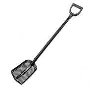 Colcolo Pelle Agricole Tamisante à Trous de Drainage Carrés Tamis Râteau Outil de Jardinage Alliage d'Aluminium Longue Durée Manche Droit Long avec Poignée en