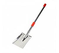 Colcolo Pelle Télescopique Pelle de Jardin Bêche Outil de Creusage en Acier Inoxydable Manche Ajustable Corps Solide Poignée, Pelle Télescopique en Acier Inoxydable À Tête Carrée Blanche 1,3 M