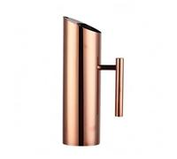 Colcolo Pichet en Acier Inoxydable Modèle Cylindrique Manche Latéral Spout Profilé pour Verser sans Goutte Usage à Table Accueil Service de Boissons, 1.5L, Straight Rose Gold