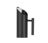 Colcolo Pichet en Acier Inoxydable Modèle Cylindrique Manche Latéral Spout Profilé pour Verser sans Goutte Usage à Table Accueil Service de Boissons, 1L, Straight Black