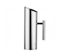 Colcolo Pichet en Acier Inoxydable Modèle Cylindrique Manche Latéral Spout Profilé pour Verser sans Goutte Usage à Table Accueil Service de Boissons, 1.5L, Straight Silver 304