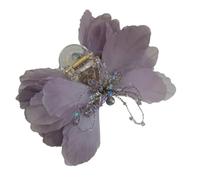 Colcolo Pince à Cheveux avec Tulle Transluci Pince à Cheveux avec Cristaux Élégante Barrette Cristaux pour Femmes, Filles, Soirée, Mariage, Quotidien