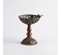 Colcolo Plateau Industriel Plateau Centre Support Surélevé Fer Moulé Embellissement Oiseau Stable pour Recevoir Fruits Adapté à Pièce Principale Buffet Maison, A2838