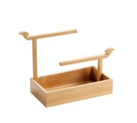 Colcolo Présentoir Bijoux Support Bracelets Porte Colliers Porte Bagues Organisateur Table avec Tiges Embouts Oiseaux Plateau Ouvert Bois de Métal Adapté au, Couleur Bois D Origine