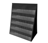 Colcolo Présentoir Triangulaire Stable | Portable, Présentoir Table Poches, Autoportant, Support Pédagogique Pliable, pr École, Noir, L