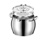 Colcolo Récipient Filtre Huile Inox Pot Huile Cuisine Passoire Maille Fine Couvercle Ajusté Bec Verseur Précis Poignées Ergonomiques Cuillère Fourni Adapté à, 3000ML